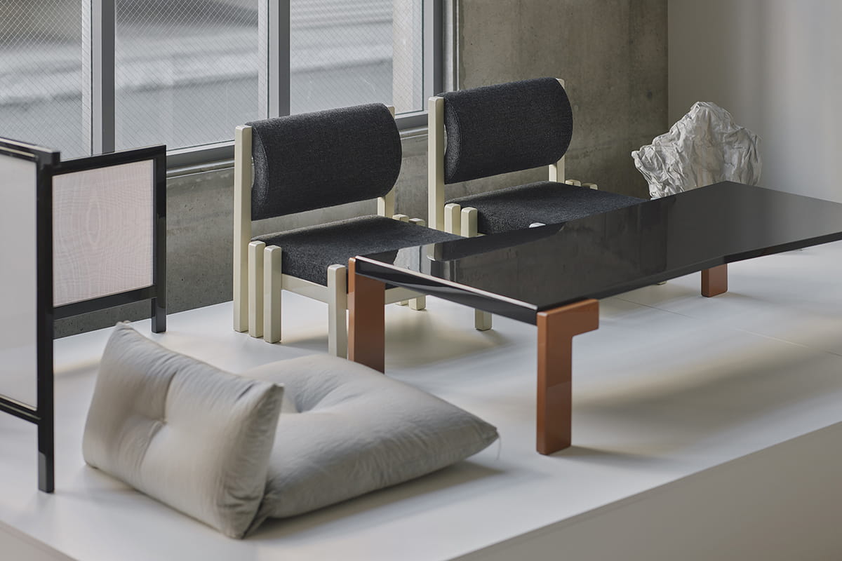 Low Connection Chair in kvadrat Safire w/ clear sorbet, W 584 x D 532 x H 622 mm