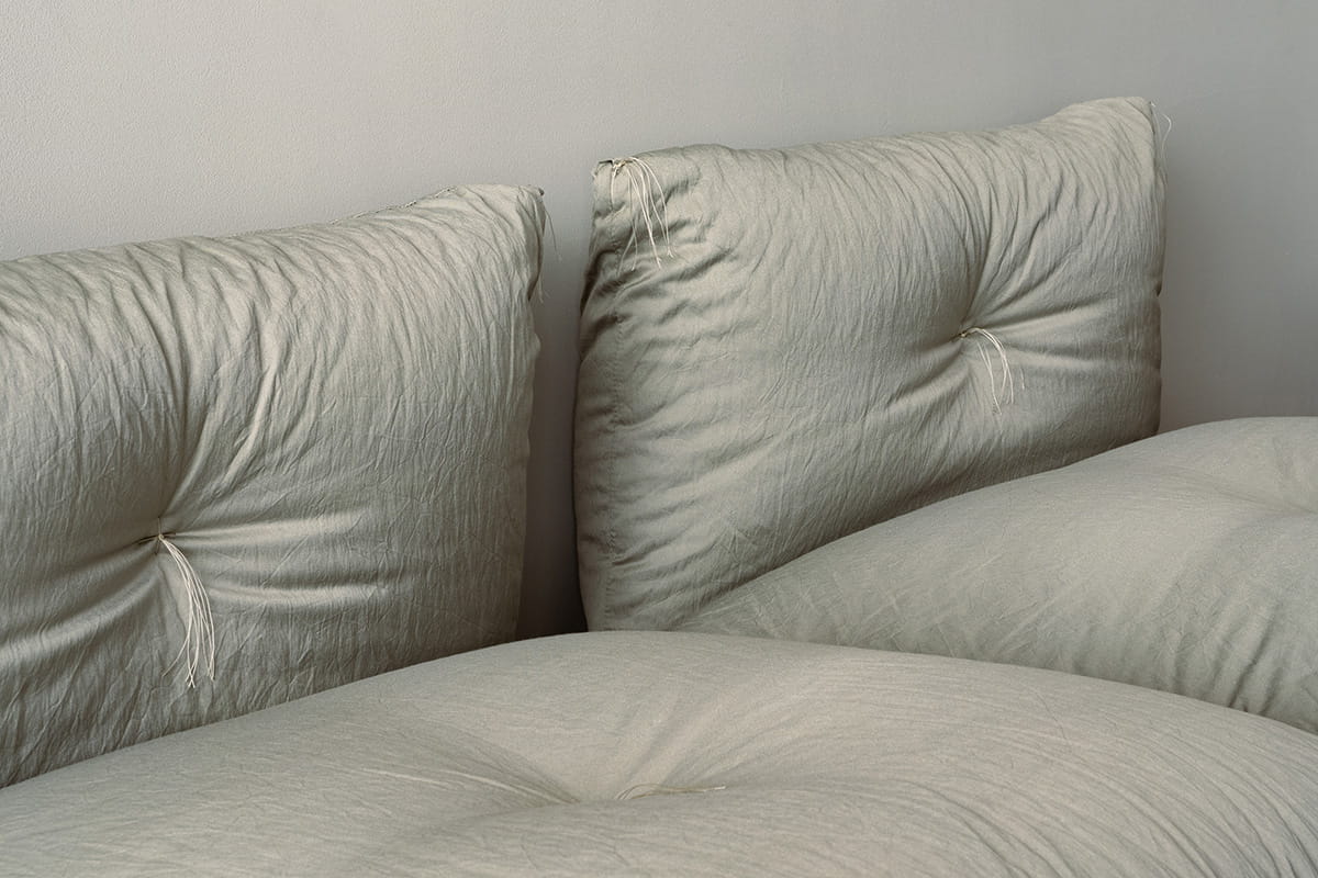 Oyako Zabuton, Kvadrat Casa with crushed cotton and 3D net cushion filling, W 630 x D 720 x H 315 mm